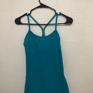 blue athletic top